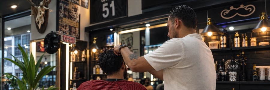Haarschnitt im AMOS Hair Club